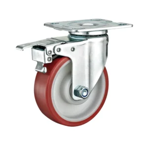 125mm Heavy Duty Polyurethane Wheels for Industrial Casters – 220kg Load