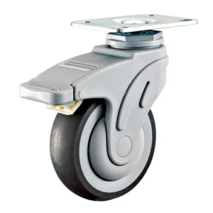 5" Medical Caster with Nylon Bracket